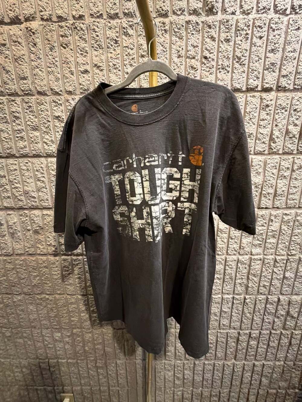 531 Carhartt Tough Shirt Graphic T-Shirt Charcoal Gray Size L